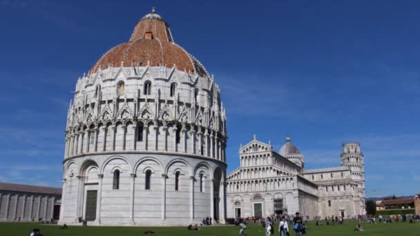 Pisa Toscane Italië Mei 2019 Time Lapse Piazza Dei Miracoli — Stockvideo