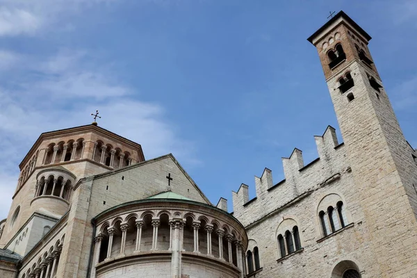 Romanesque Gotik Tarzında San Vigilio Katedrali Veya Duomo Trento Talya — Stok fotoğraf
