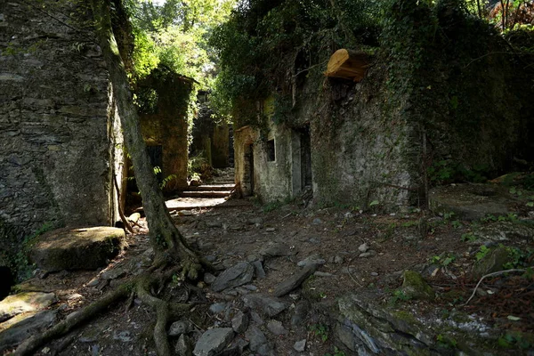 Antigas Minas Abandonadas Calcaferro Nos Alpes Apuanos Sítio Mineração Arqueológica — Fotografia de Stock