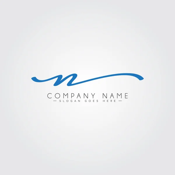 Logo Signature Manuscrite Pour Lettre Initiale — Image vectorielle