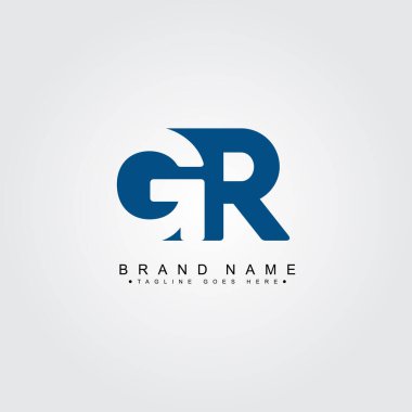 Initial Letter GR Logo - Minimal Business Logo clipart