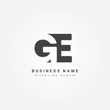 Başlangıç Harfi GE Logosu - Basit İş Logosu