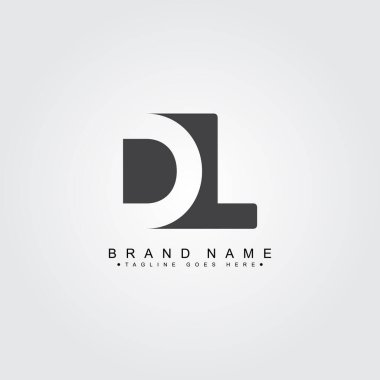 İlk Harf DL Logosu - Basit İş Logosu