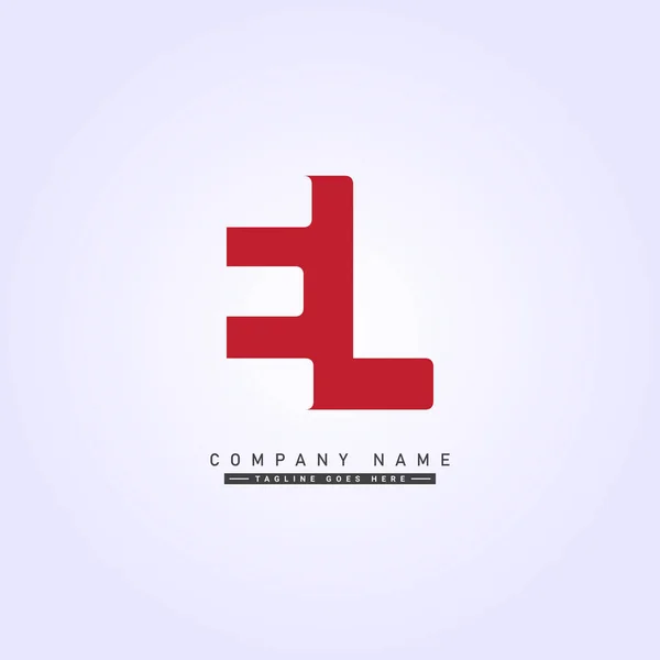 Lettre Initiale Logo Logo Entreprise Simple — Image vectorielle