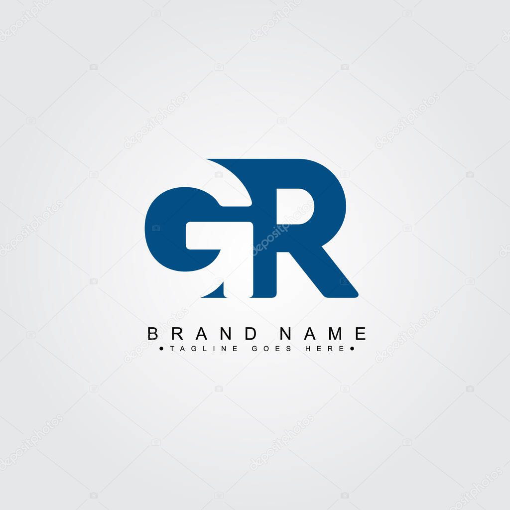 Initial Letter GR Logo - Minimal Business Logo