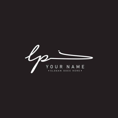 İlk Harf PI Logosu - El yazısıyla İmza Logosu