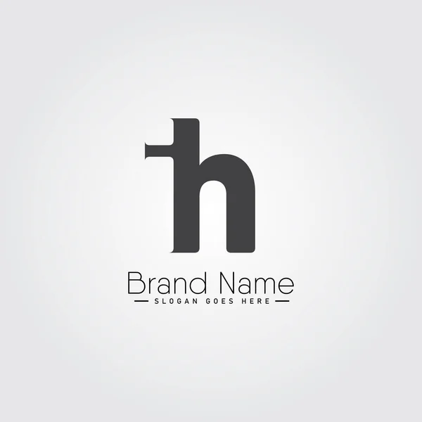 Initiële Brief Logo Handgeschreven Handtekening Logo — Stockvector