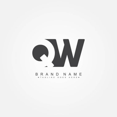 Başlangıç Harfi QW Logosu - Basit İş Logosu