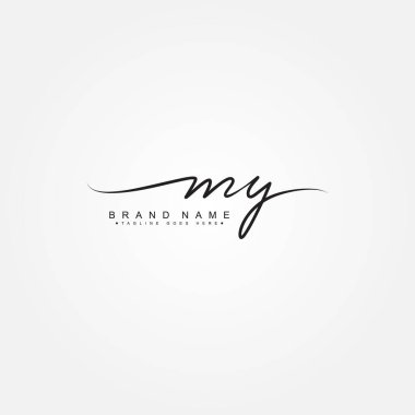İlk Harf PI Logosu - El yazısıyla İmza Logosu