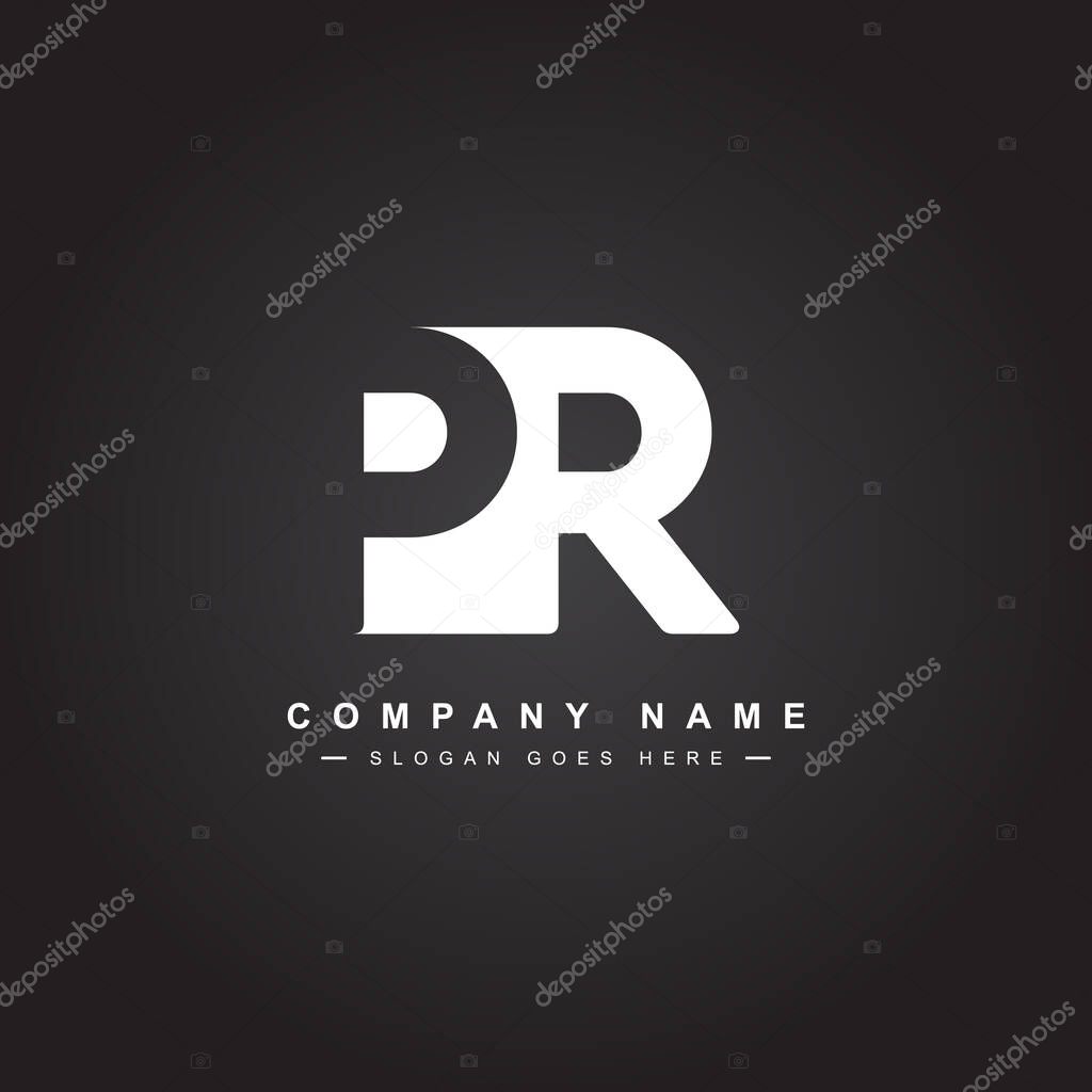 Initial Letter PR Logo - Minimal Business Logo