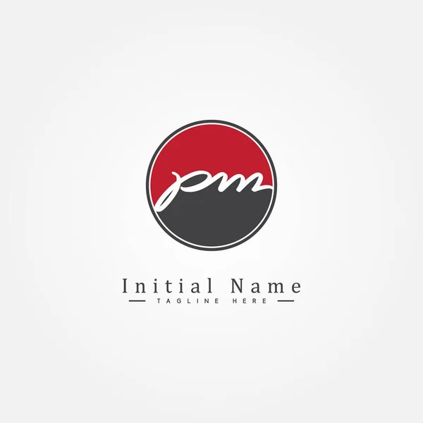 Handtekening Logo Voor Initiële Brief Simple Business Design — Stockvector