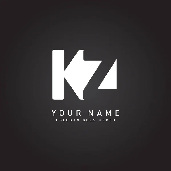 首字母Kz标志 最小商业标志 — 图库矢量图片