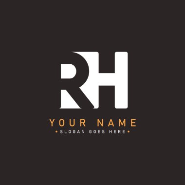 İlk Harf RH Logosu - Minimum Vektör Logosu