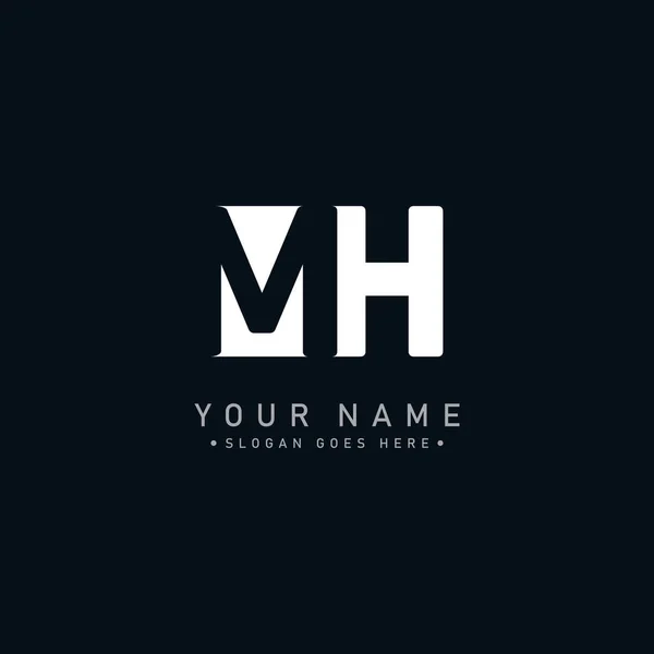 MH İlk Harf Logosu - Minimum Vektör Logosu