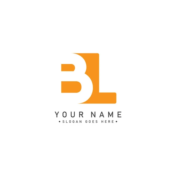 İlk Harf BL Logosu - Asgari Vektör Logosu