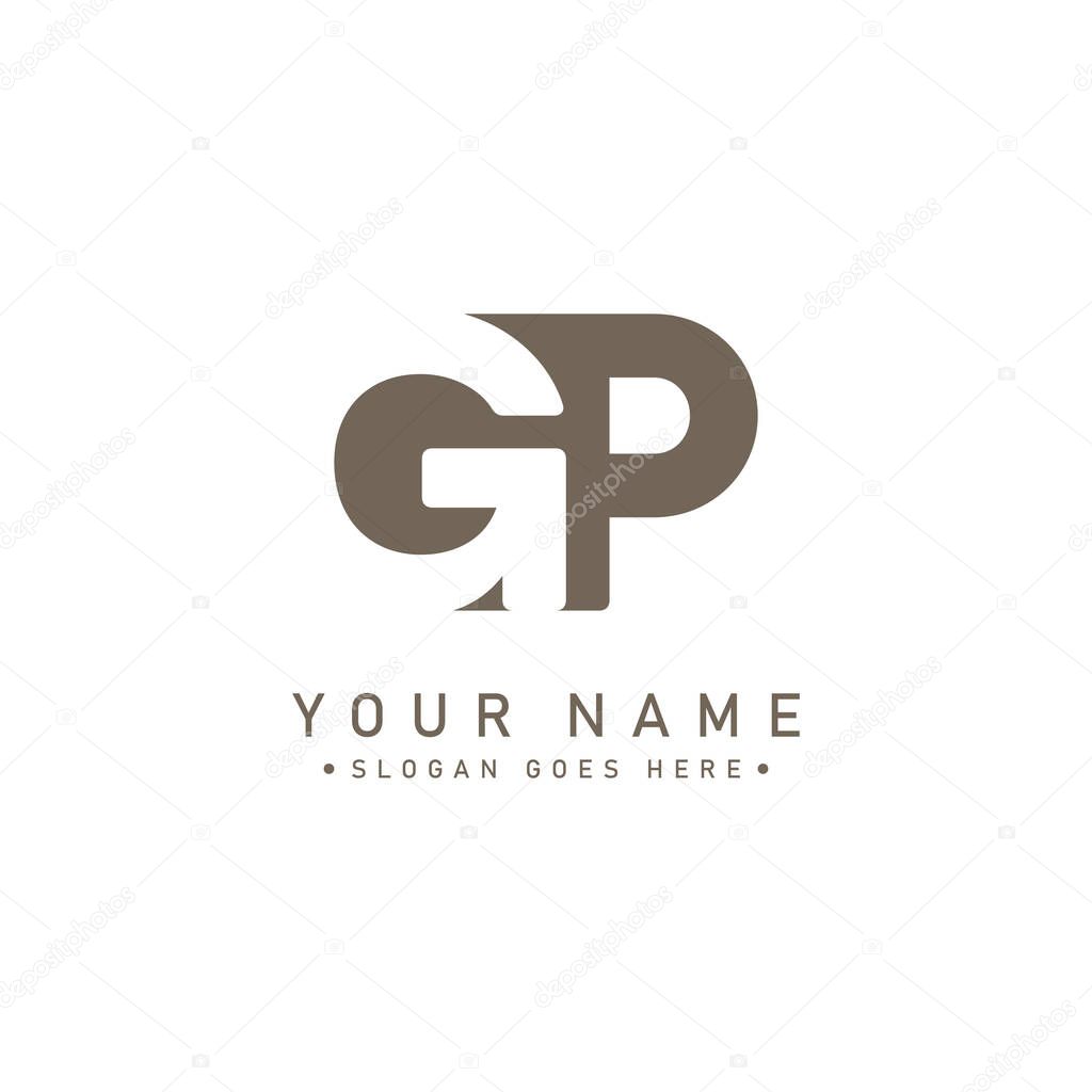 GP Initial Letter Logo - Minimal Vector Logo