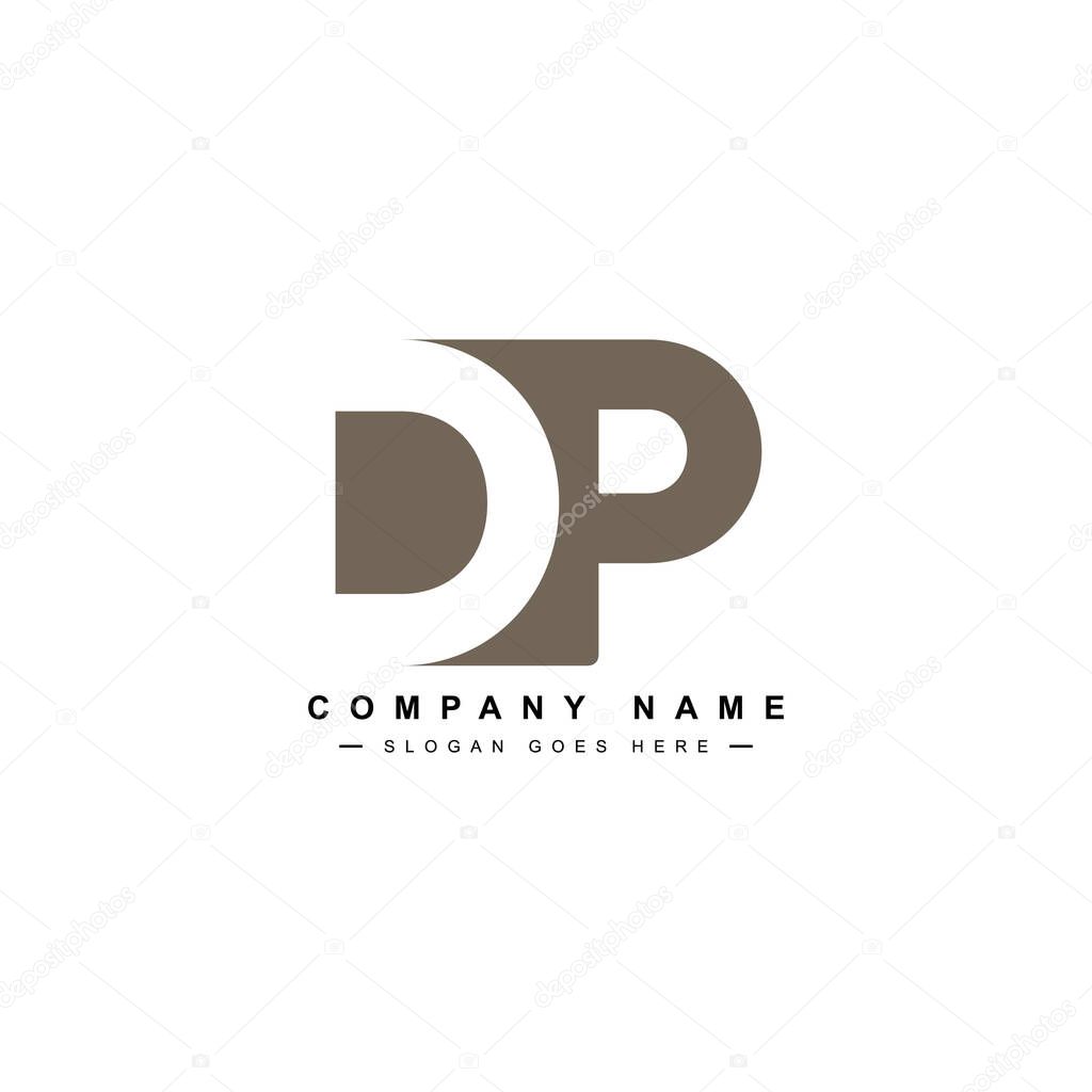 DP Logo - Minimal Vector Logo for Initial Letter D and P