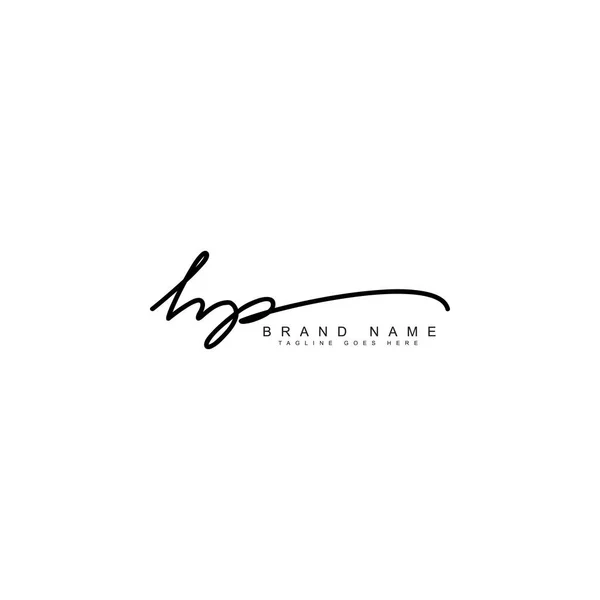 Initial Letter Logo Handskriven Signatur Logotyp — Stock vektor