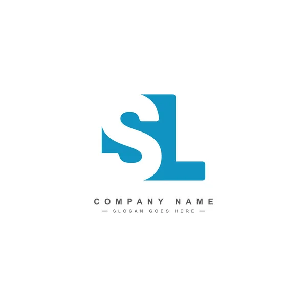 Lettre Initiale Logo Logo Entreprise Simple — Image vectorielle