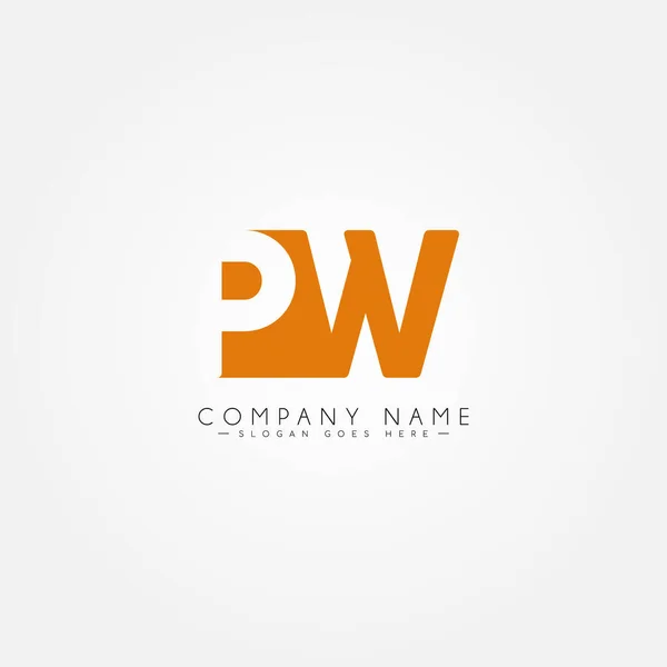 List Wstępny Logo Proste Logo Biznesowe — Wektor stockowy