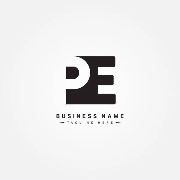 Initiële Brief Logo Minimal Business Logo — Stockvector