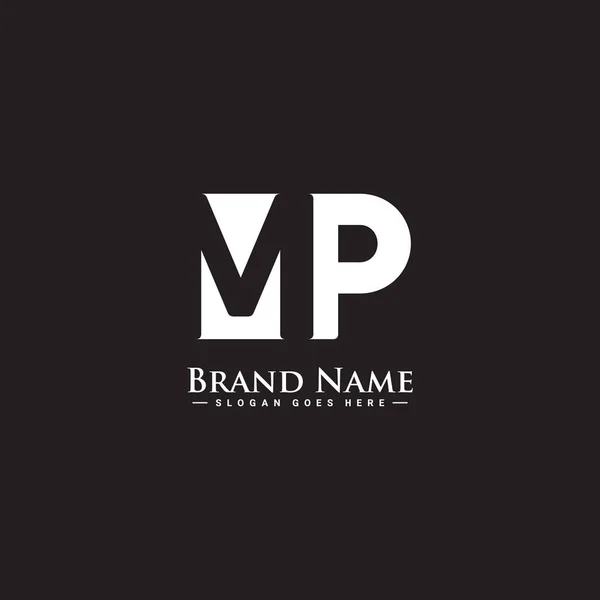 Úvodní Písmeno Logo Minimální Obchodní Logo — Stockový vektor