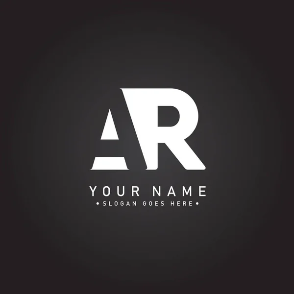 首字母Ar标志 简单商业标志 — 图库矢量图片