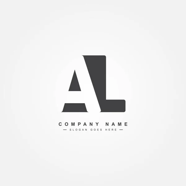 Lettre Initiale Logo Logo Entreprise Simple — Image vectorielle