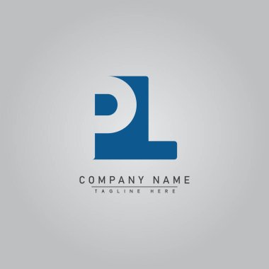 Initial Letter PL Logo - Simple Business Logo clipart