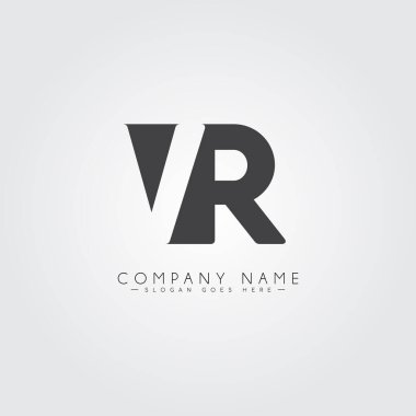 İlk Harf VR Logosu - Asgari İş Logosu