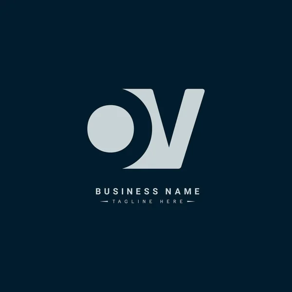 Úvodní Písmeno Logo Jednoduché Obchodní Logo — Stockový vektor