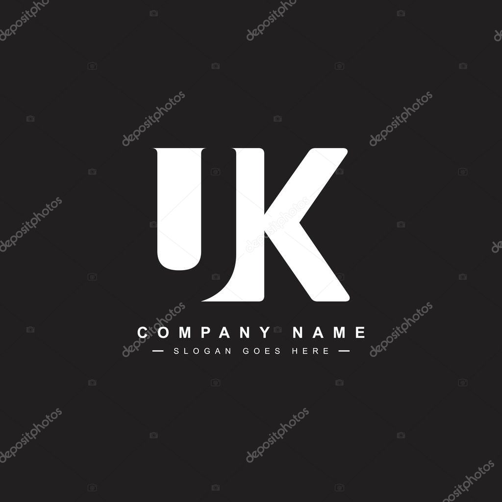 Initial Letter UK Logo - Simple Business Logo