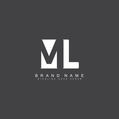 İlk Harf ML Logosu - Basit İş Logosu
