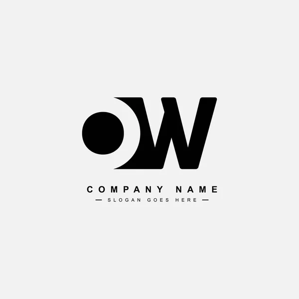 Lettre Initiale Logo Logo Style Commercial Simple — Image vectorielle