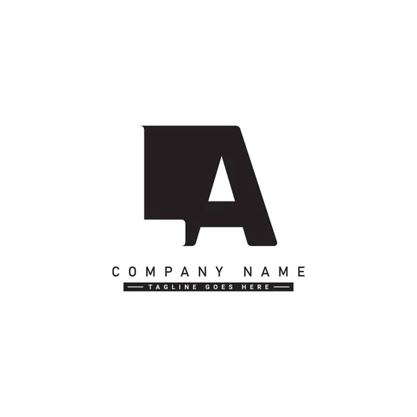 Logotipo Letra Inicial Logotipo Negócio Simples — Vetor de Stock