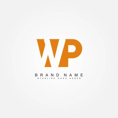 İlk Mektup WP Logosu - Basit İş Logosu