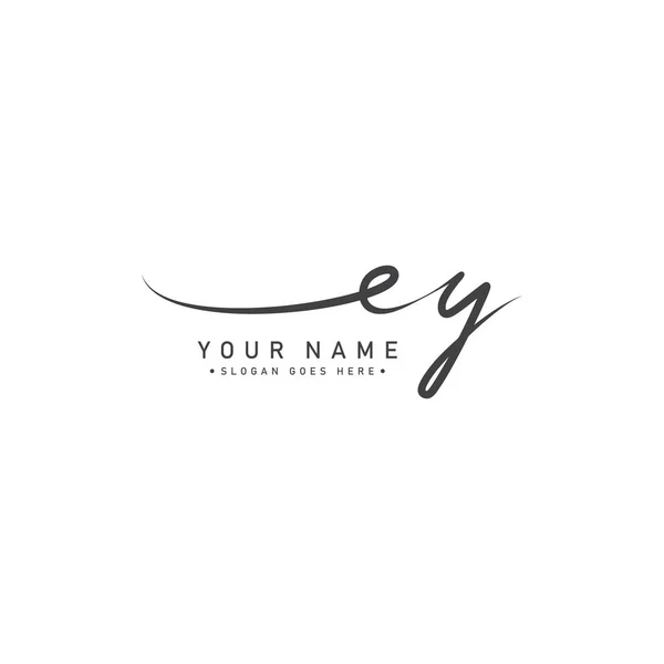 편지의 Logo Hand Drawn Signature Logo — 스톡 벡터