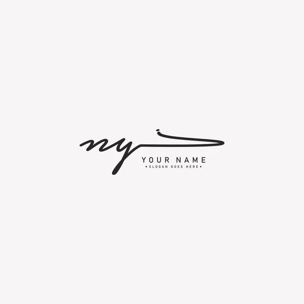 Letter Logo Handwritten Signature Logo — 스톡 벡터