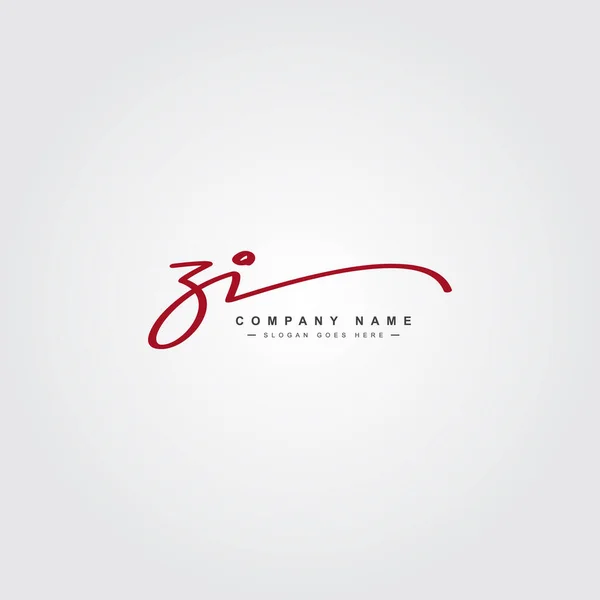 Ursprunglig Bokstav Logotyp Handskriven Signatur Style Logo — Stock vektor