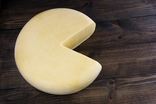 Large round cheese Royalty Free Stock Images