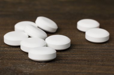 Beyaz hap closeup demet