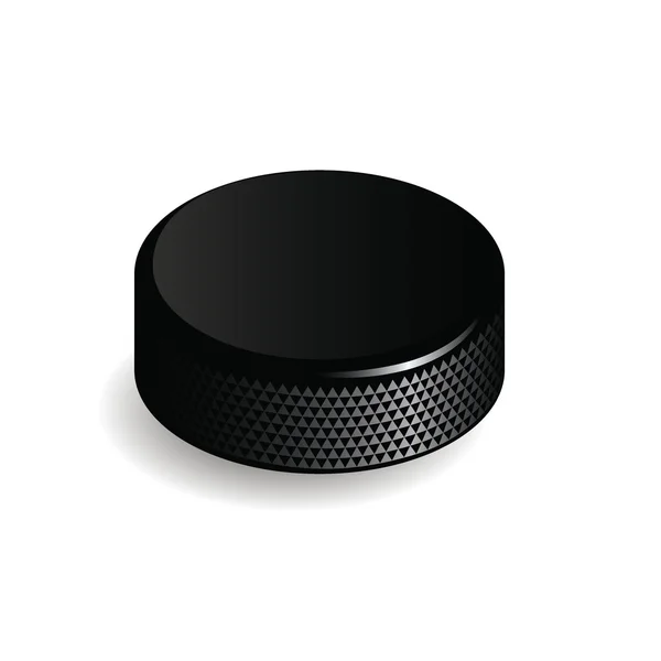 Hockey puck isolerade vektor illustration — Stock vektor