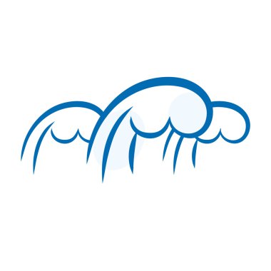 Dalgalar deniz illüstrasyon vektör