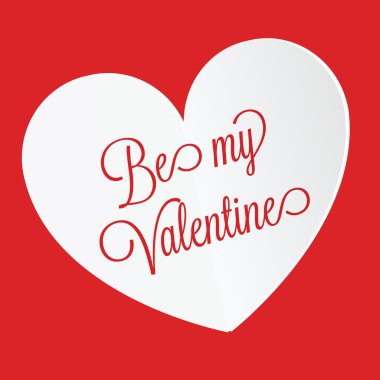 Mutlu Sevgililer kartı vektör çizim