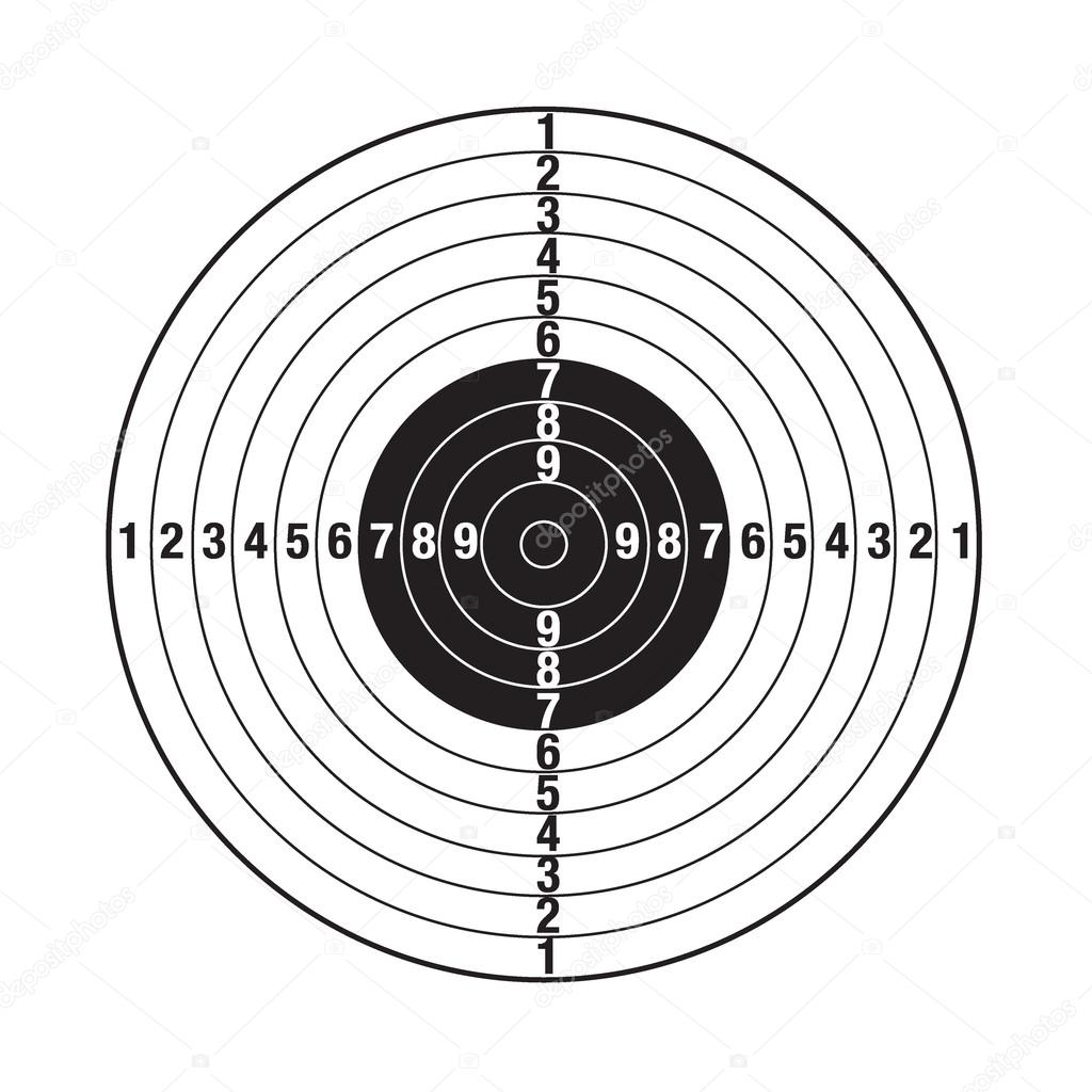 Target isolated vector illustration