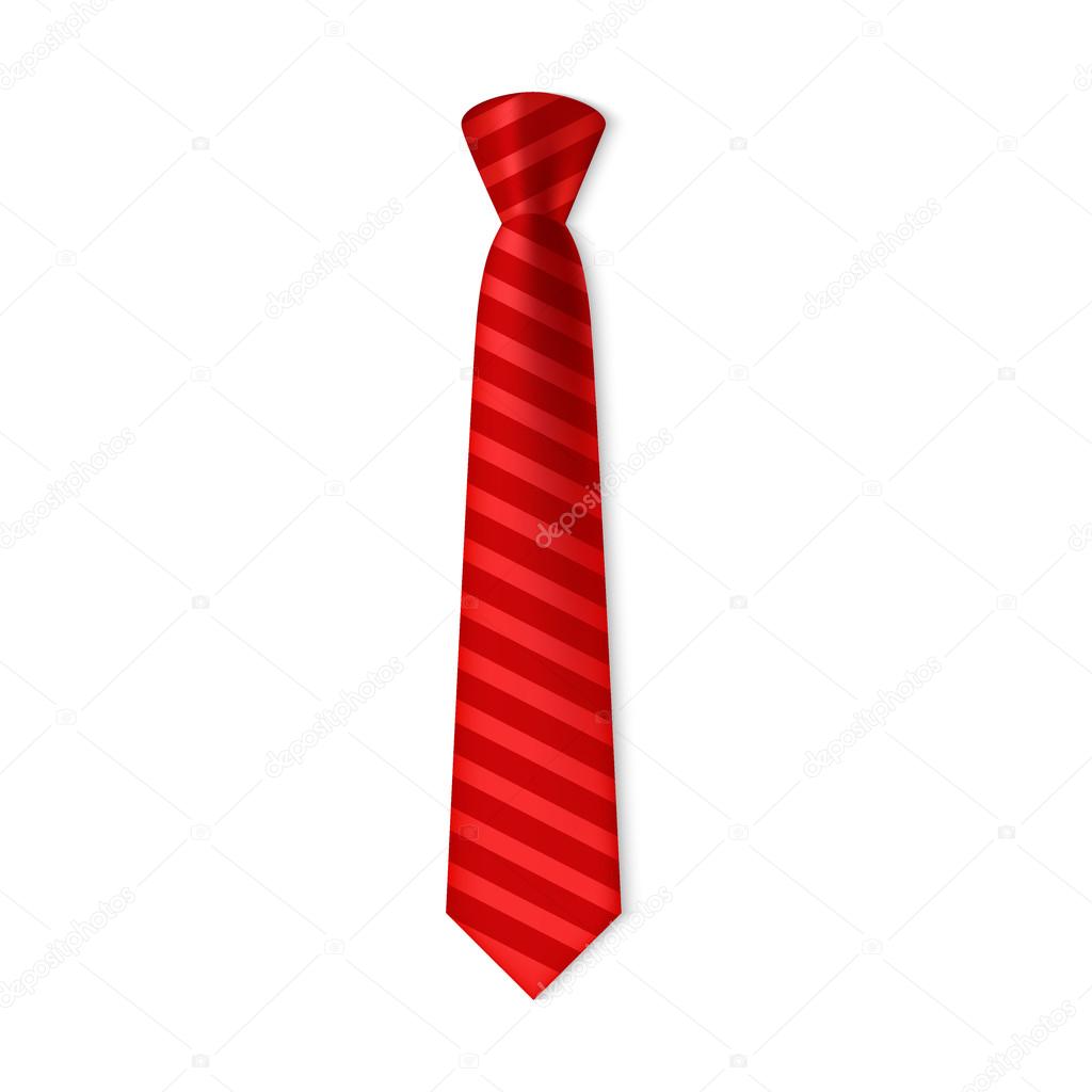 Red tie vector illustration