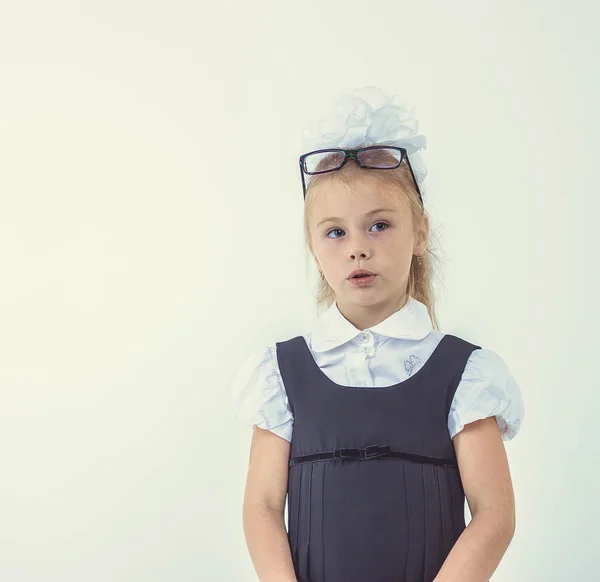 Schulmädchendenken — Stockfoto