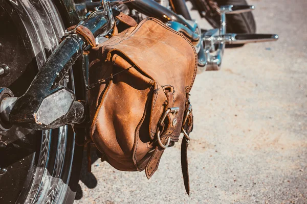 Motociycle kolu çanta clos-up