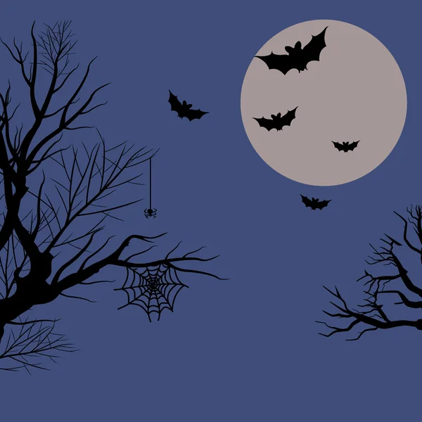 Halloween concepto vector ilustración — Vector de stock