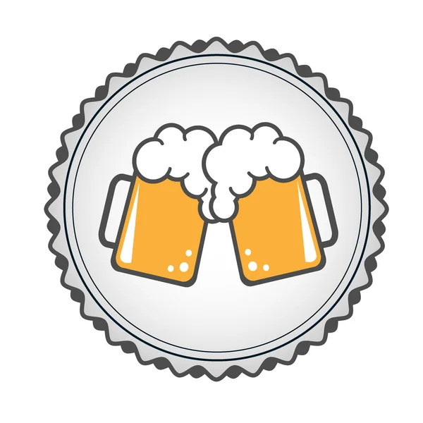 Beer logo vector illustration — Stock Vector